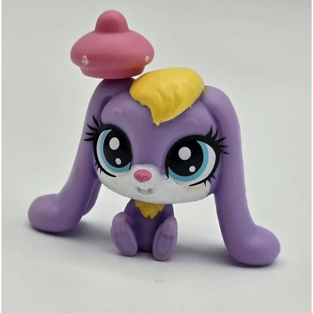 LITTLEST PET SHOP PURPLE BUNNY RABBIT‎ FIGURINE COLLECTIBLE LPS
